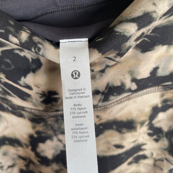 Lululemon Active Leggings WITH POCKET Women's Size 2 Multicolor for Sports Yoga - Picture 4 of 11